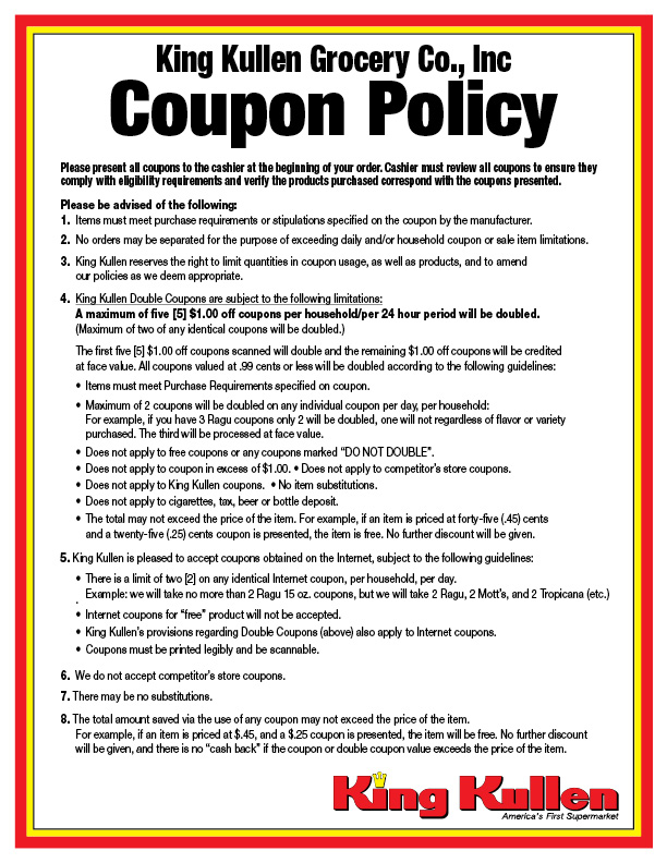 coupon policy