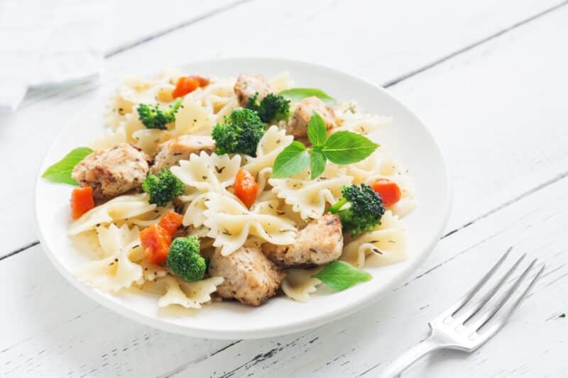 Lite Chicken Pasta Salad