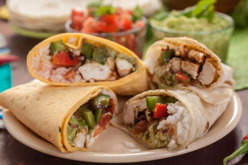Mini Chicken Burritos