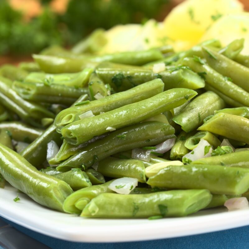 Green Beans With Roasted Shallots