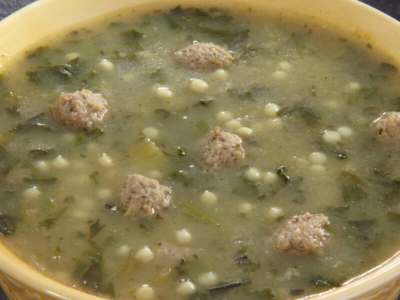 Italian Wedding Soup With Meatballs
